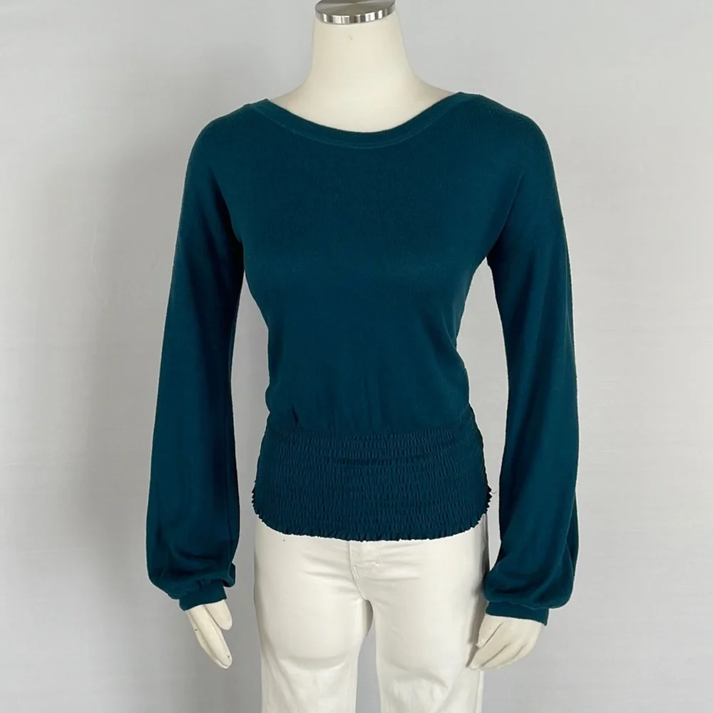 NWT Abercrombie and Fitch Teal Top X Small - Picture 2 of 10